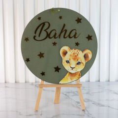 Erkek Bebek Pleksi Kapı Süsü