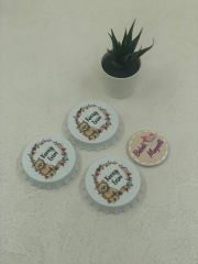 Ayıcık Temalı Açacaklı Direkt Baskılı Erkek Bebek Magneti