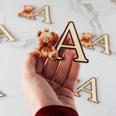 Ayıcık Temalı Erkek Bebek Magneti