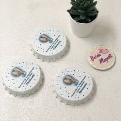 Aile Temalı Açacaklı Direkt Baskılı Erkek Bebek Magneti