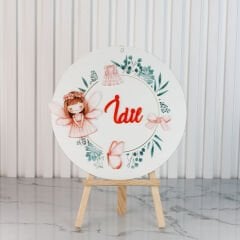 Peri Kızı Temalı Kız Bebek Kapı Süsü