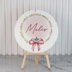 Fiyonk Temalı Kız Bebek Kapı Süsü