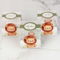 Aslan Temalı Erkek Bebek Çikolata Küpleri