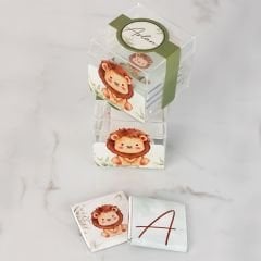 Aslan Temalı Erkek Bebek Çikolata Küpleri