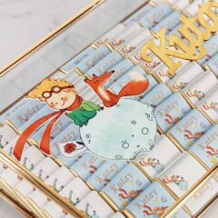 Küçük Prens Temalı Cam Kutuda Erkek Bebek Çikolatası