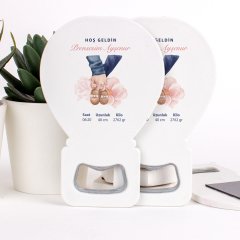 Aile Temalı Açacaklı Direkt Baskılı Kız Bebek Magneti