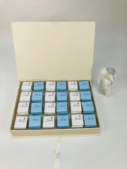 Tavşan Temalı Dikdörtgen Kutuda Erkek Bebek Çikolatası