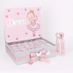 Balerin Temalı Standlı Kutuda Kız Bebek Çikolatası