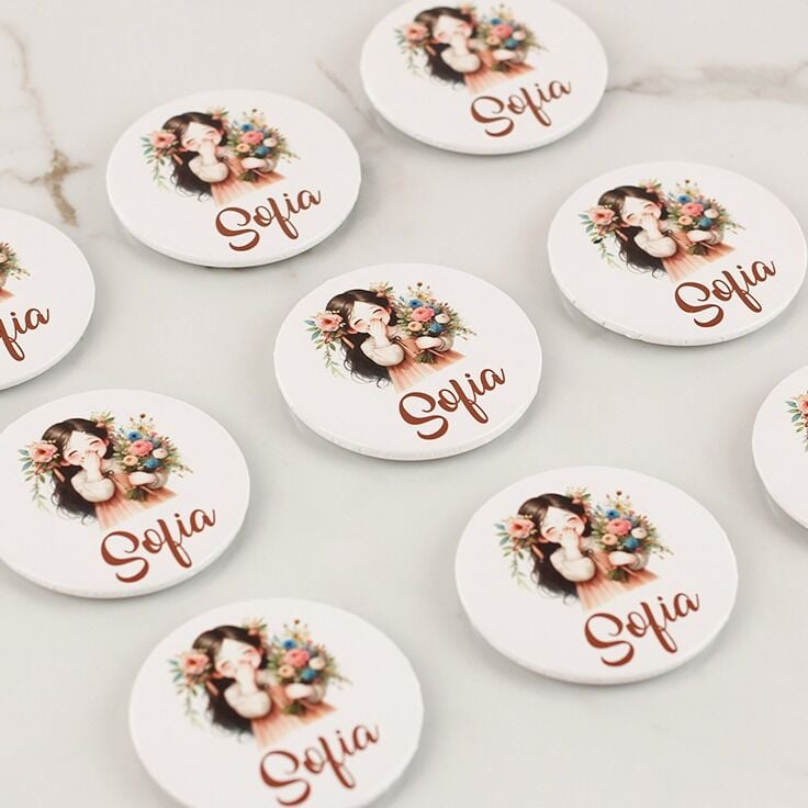 Açacaklı Direkt Baskılı Kız Bebek Magneti