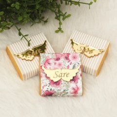Ayıcık Temalı Standlı Kutuda Kız Bebek Çikolatası