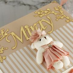 Ayıcık Temalı Standlı Kutuda Kız Bebek Çikolatası