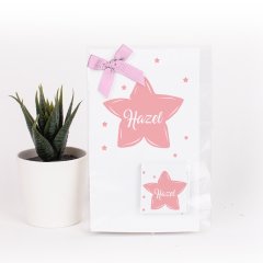 Yıldız Temalı Kartlı Kız Bebek Çikolatası