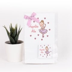 Balerin Temalı Kartlı Kız Bebek Çikolatası