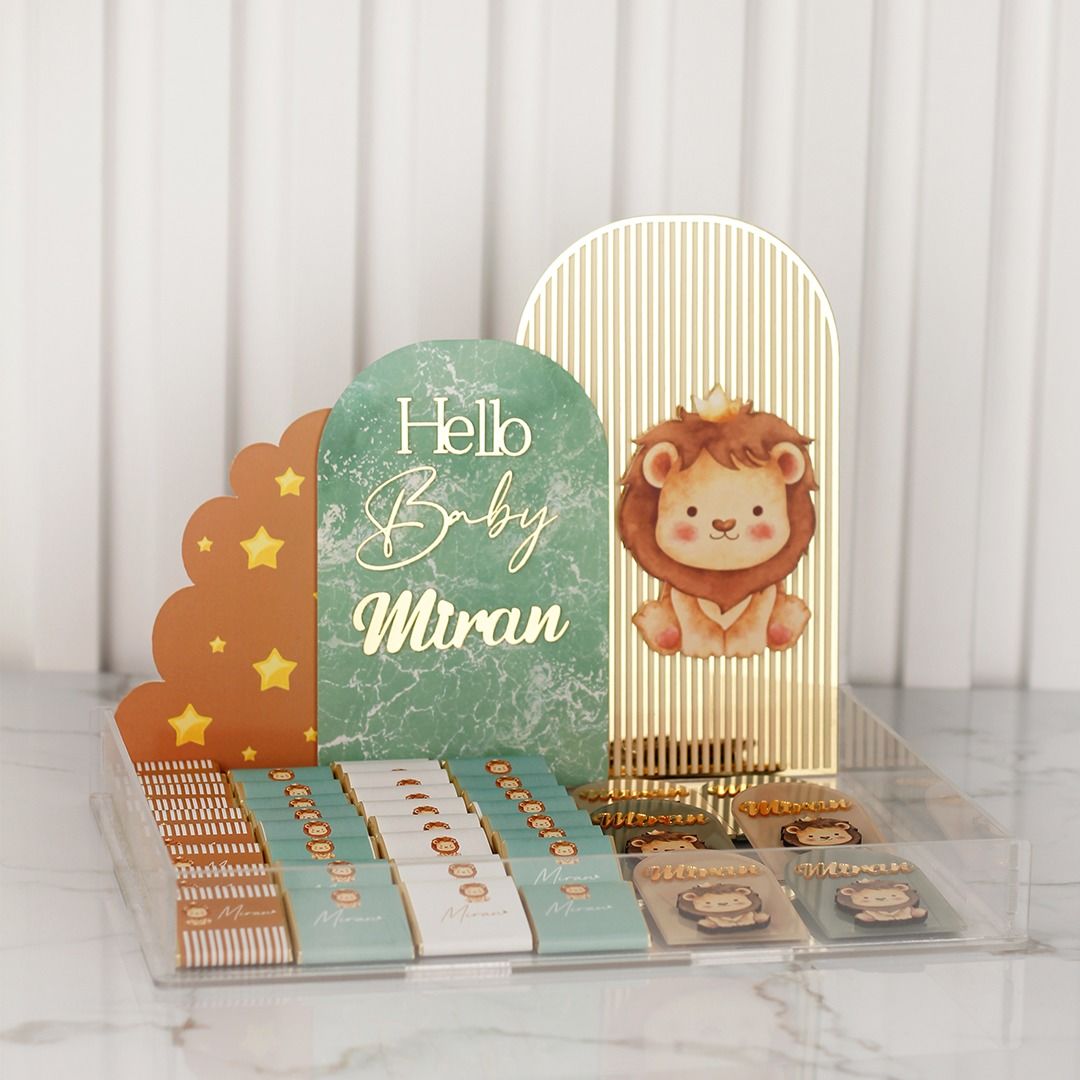 Aslan Temalı Çikolata ve Hediyelik Set