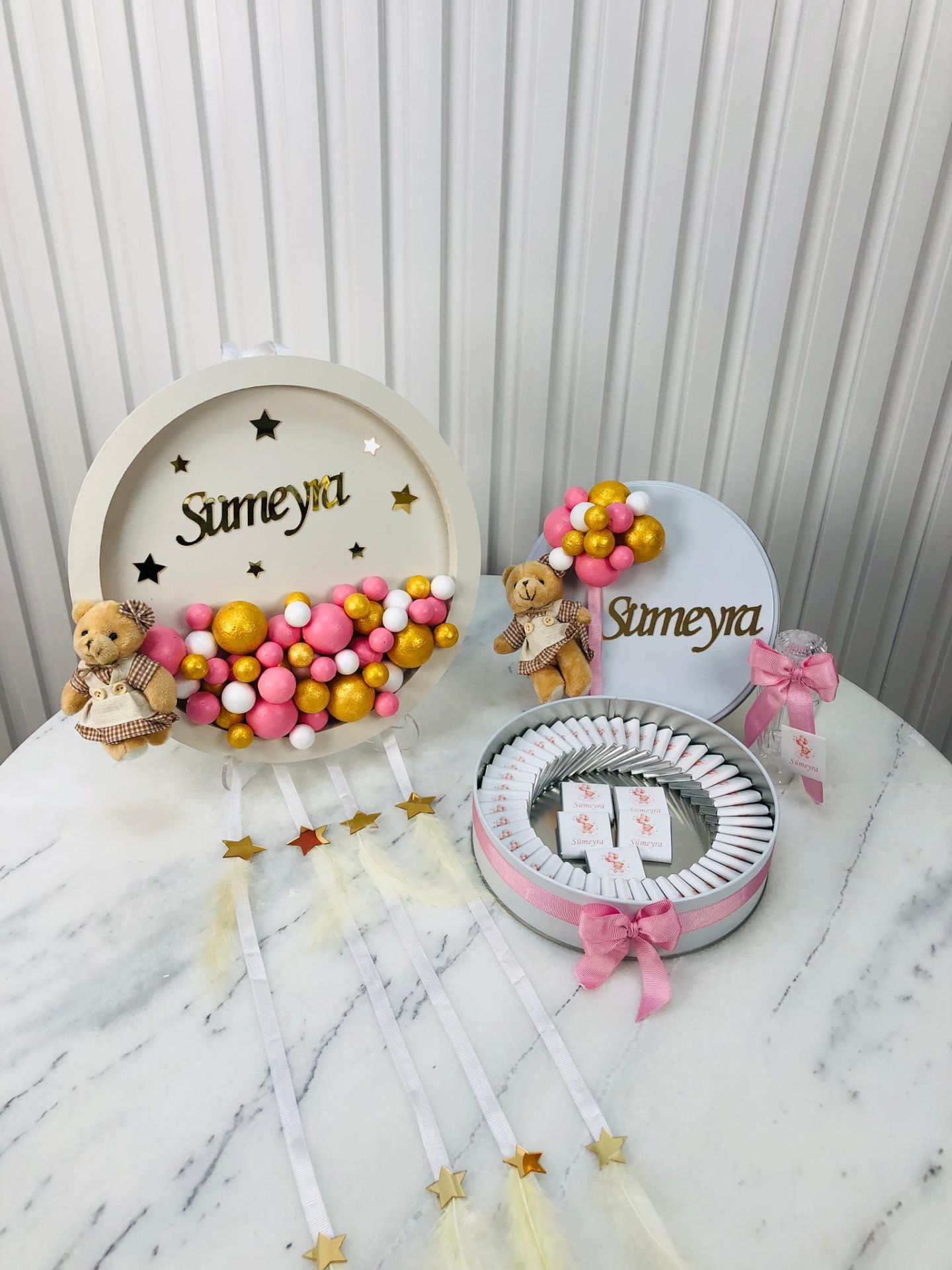 Balon Temalı Çikolata ve Kapı Süsü