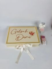 Balon Temalı Dikdörtgen Kutuda Kız Bebek Çikolatası