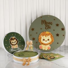 Aslan Temalı Çikolata ve Şeffaf Magnet