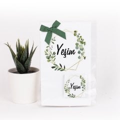 Çiçek Temalı Kartlı Kız Bebek Çikolatası