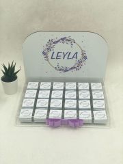 Mor Temalı Pleksi Kutuda Kız  Bebek Çikolatası