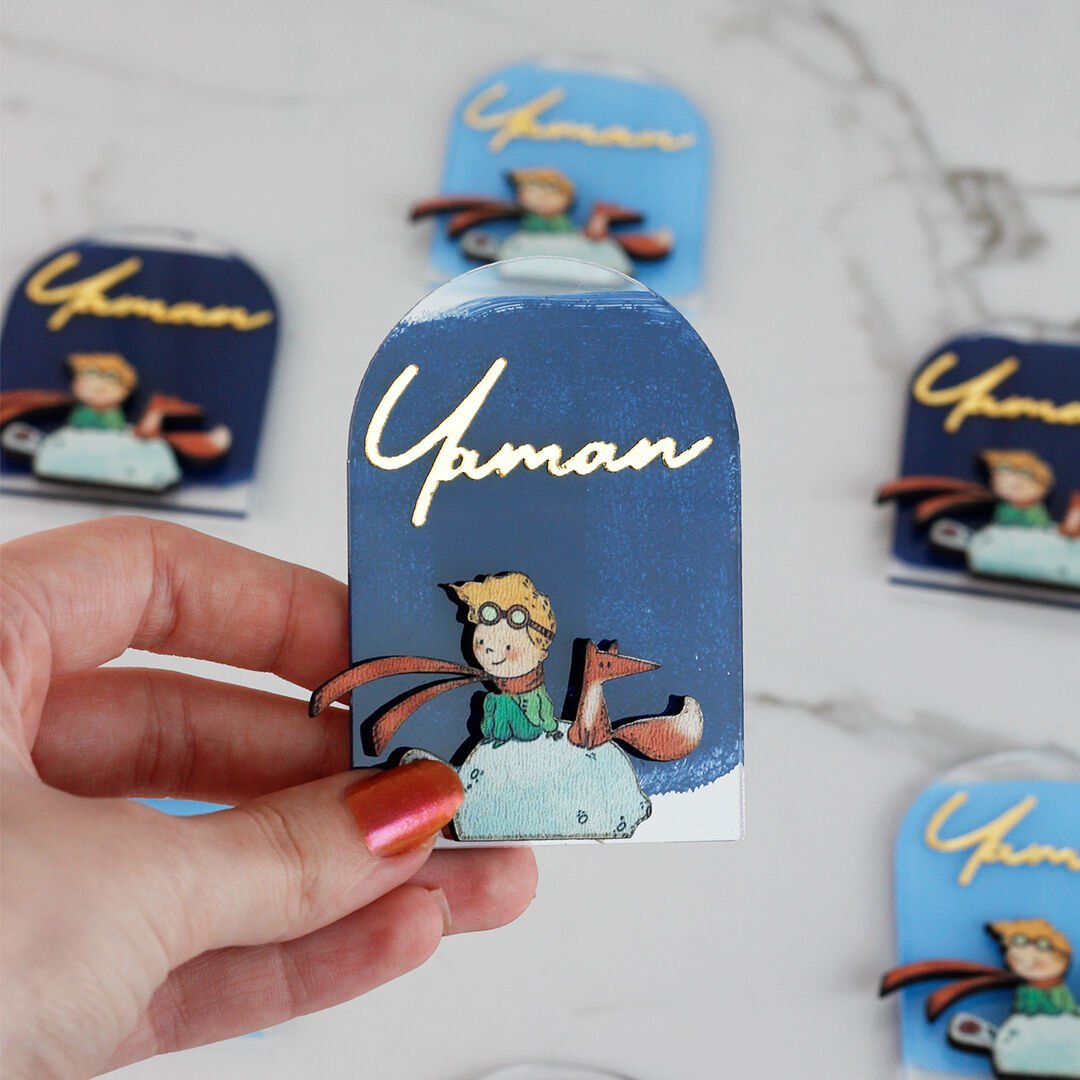 Küçük Prens Temalı Erkek Bebek Magneti