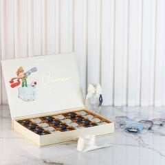 Küçük Prens Temalı Çikolata ve Şeffaf Pleksi Magnet