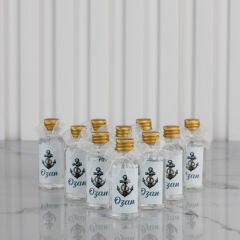Çapa Temalı Şeffaf Magnet ve Kolonya Şişesi Seti