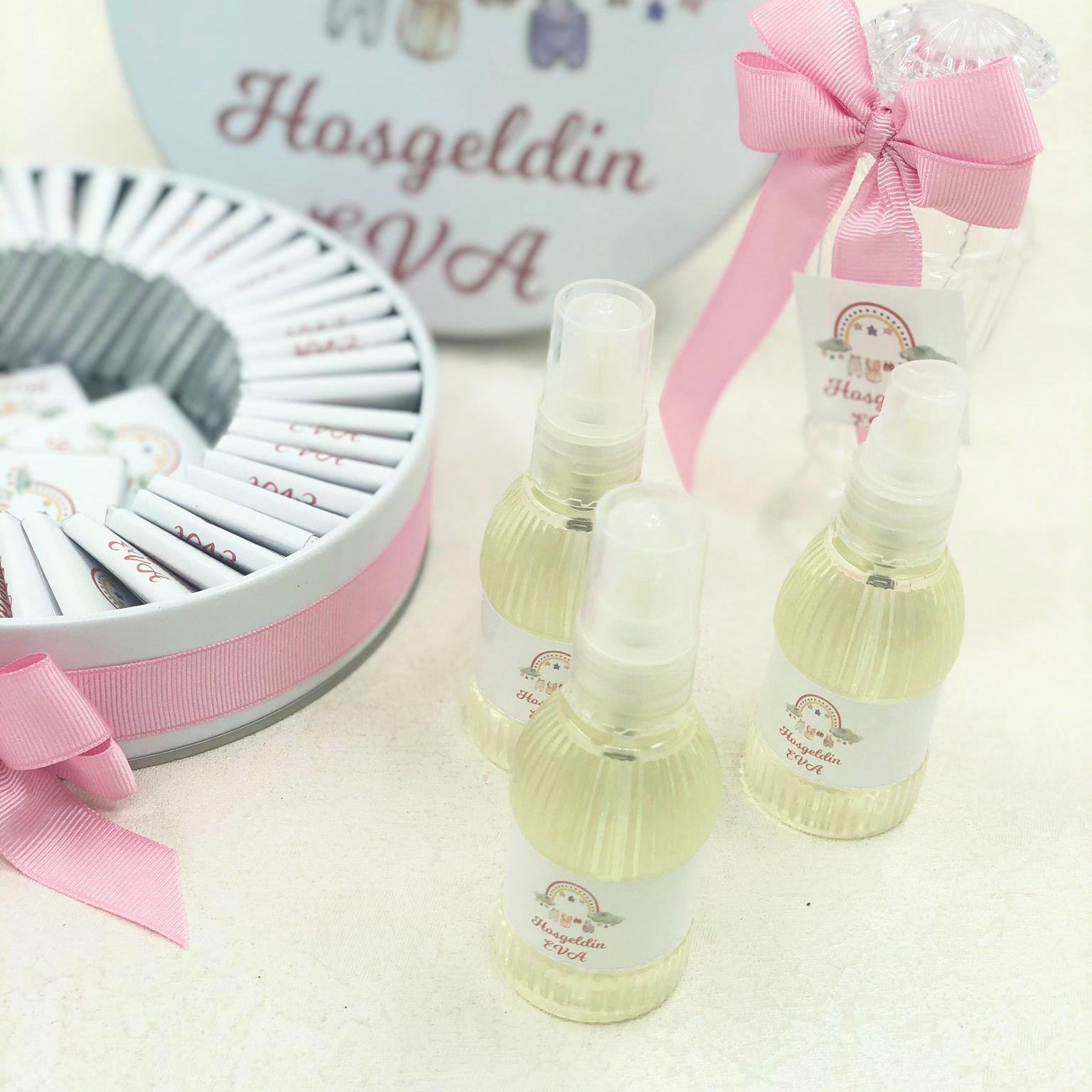 Gökkuşağı Temalı Çikolata ve Hediyelik Kolonya