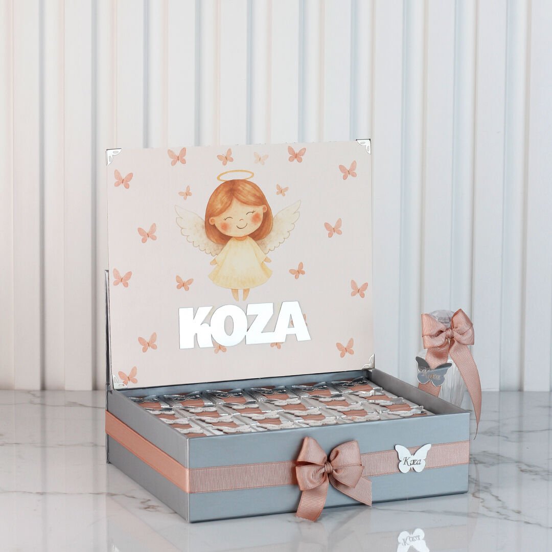 Peri Kızı Temalı Standlı Kutuda Kız Bebek Çikolatası