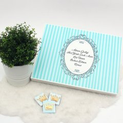 Ayıcık Temalı Karton Kutuda Erkek Bebek Çikolatası