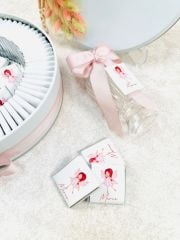 Kelebek Temalı Metal Kutuda Kız Bebek Çikolatası