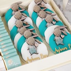 Tavşan Temalı Çikolata ve Hediyelik Magnet Seti