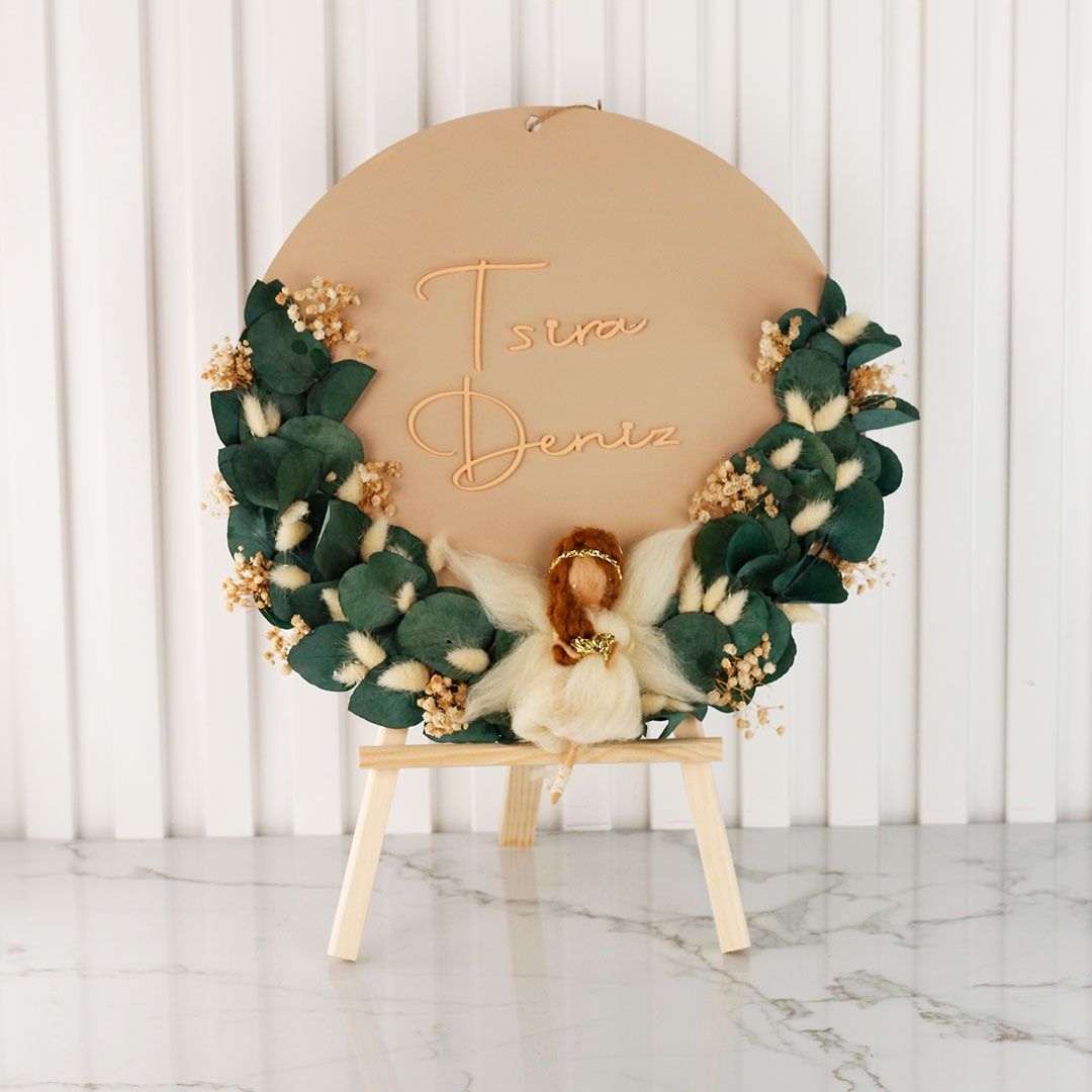 Peri Temalı Kız Bebek Kapı Süsü