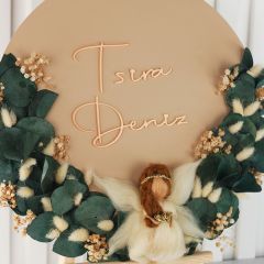 Peri Temalı Kız Bebek Kapı Süsü