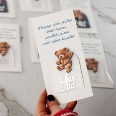 Ayıcık Temalı Erkek Bebek Magneti
