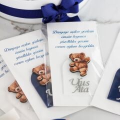 Ayıcık Temalı Erkek Bebek Magneti