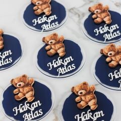 Ayıcık Temalı Erkek Bebek Magneti