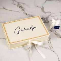 Ayıcık Temalı Dikdörtgen Kutuda Erkek Bebek Çikolatası