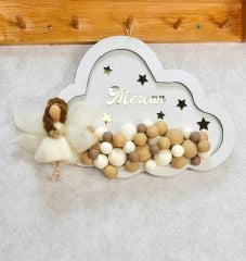 Peri Temalı Kız Bebek Kapı Süsü