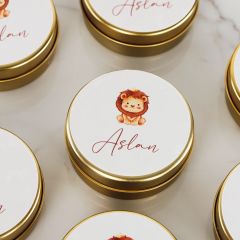 Aslan Temalı Çikolata ,Mum ve Kutulu Kolonya- Ayıcıklı Anahtarlık İkilisi