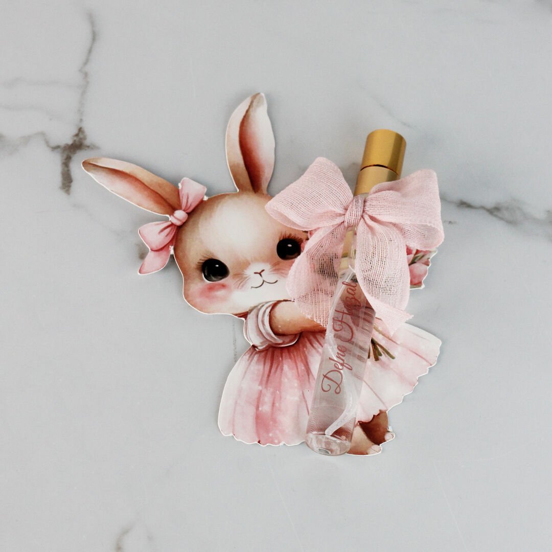 Tavşan Temalı Kız Bebek Kolonya Şişesi