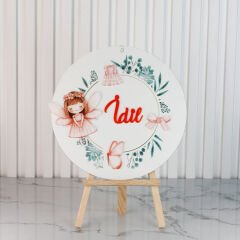 Peri Kızı Temalı Kız Bebek Kapı Süsü