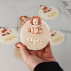 Aslan Temalı Erkek Bebek Magneti