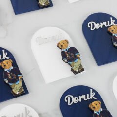 Ayıcık Temalı Erkek Bebek Magneti