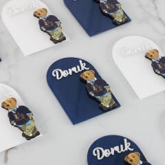 Ayıcık Temalı Erkek Bebek Magneti