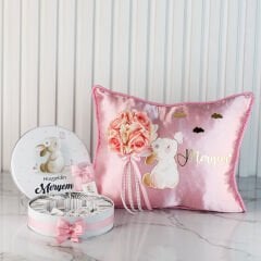 Tavşan Temalı Çikolata ve Takı Yastığı