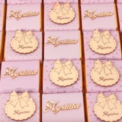 Ayıcık Temalı Standlı Kutuda Kız Bebek Çikolatası