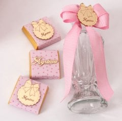 Ayıcık Temalı Standlı Kutuda Kız Bebek Çikolatası