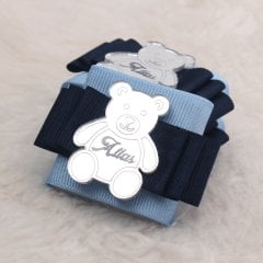 Ayıcık Temalı Standlı Kutuda Erkek Bebek Çikolatası