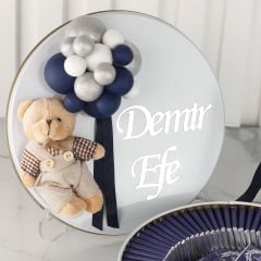 Ayıcık Temalı Baskılı Metal Kutuda Erkek Bebek Çikolatası