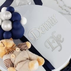 Ayıcık Temalı Baskılı Metal Kutuda Erkek Bebek Çikolatası